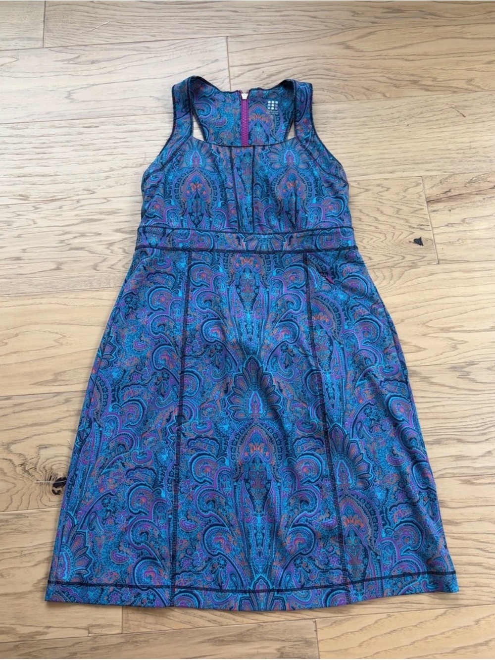 Title Nine Purple & Teal Paisley Dress